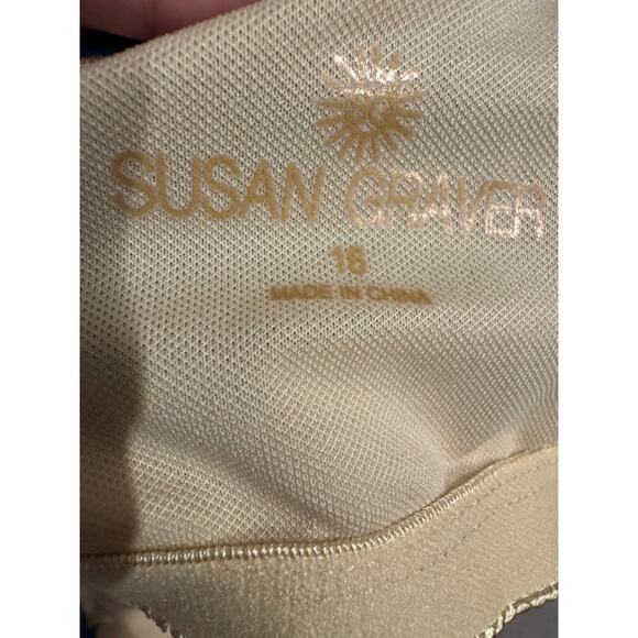 Susan Graver Size 16 Dark Teal 2-Piece Tankini Swim Set - Picture 5 of 5